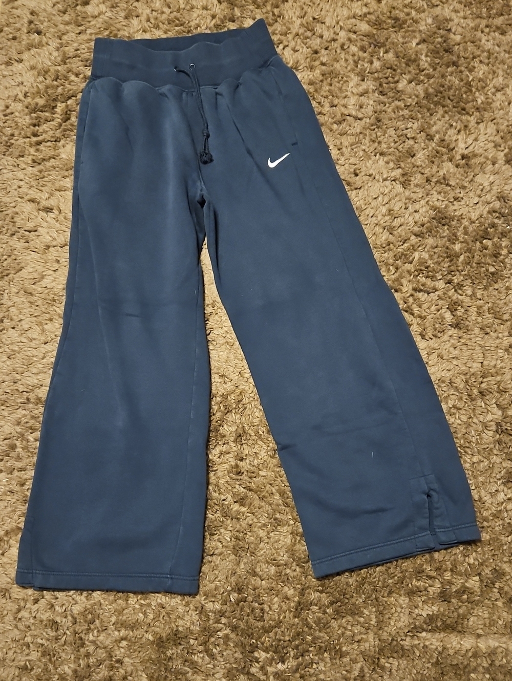 NikeWomen's Sportswear Club Fleece Mid-Rise Wide-Leg Sweatpants Small Teal